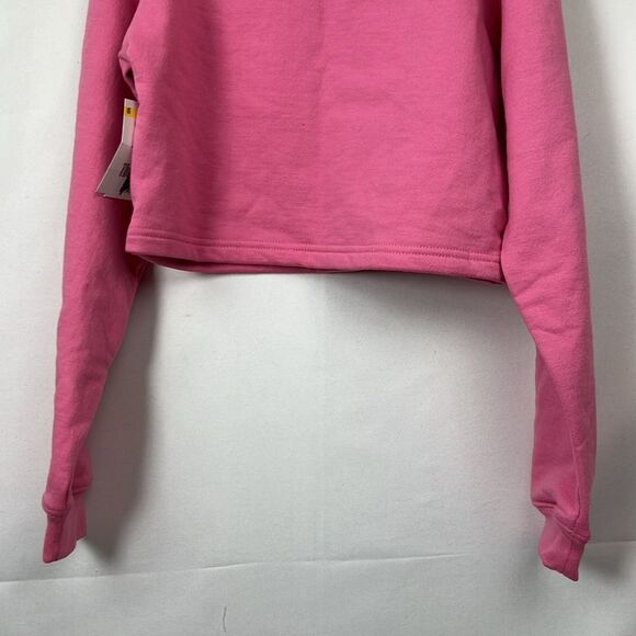 Suburban Riot Pink My Dog Sleighs cropped graphic sweatshirt NWT size small(10) - Picture 8 of 12